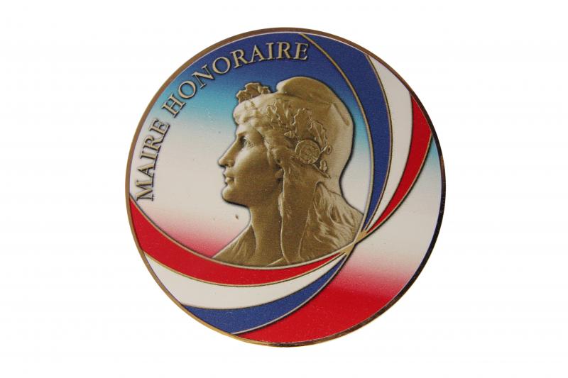médaille bleu blanc rouge profil de Marianne