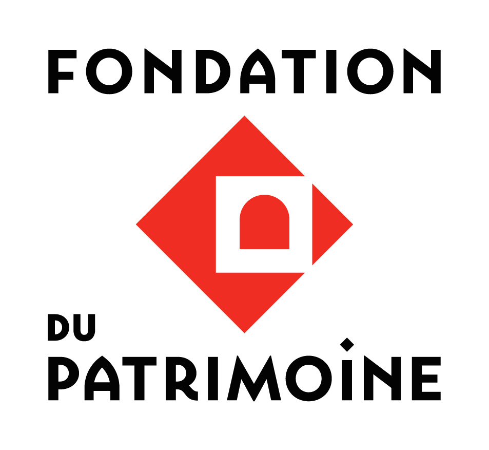 Fondation du Patrimoine sur losange rouge